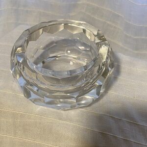 Crystal ashtray heavy